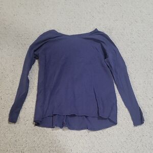 lululemon Athletica Elegant Women's Long Sleeve Top in Rich Blue